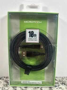 10ft Black Lightning Charge & Sync Cable